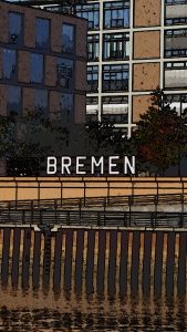 Bremen-Gruß mit Effekt