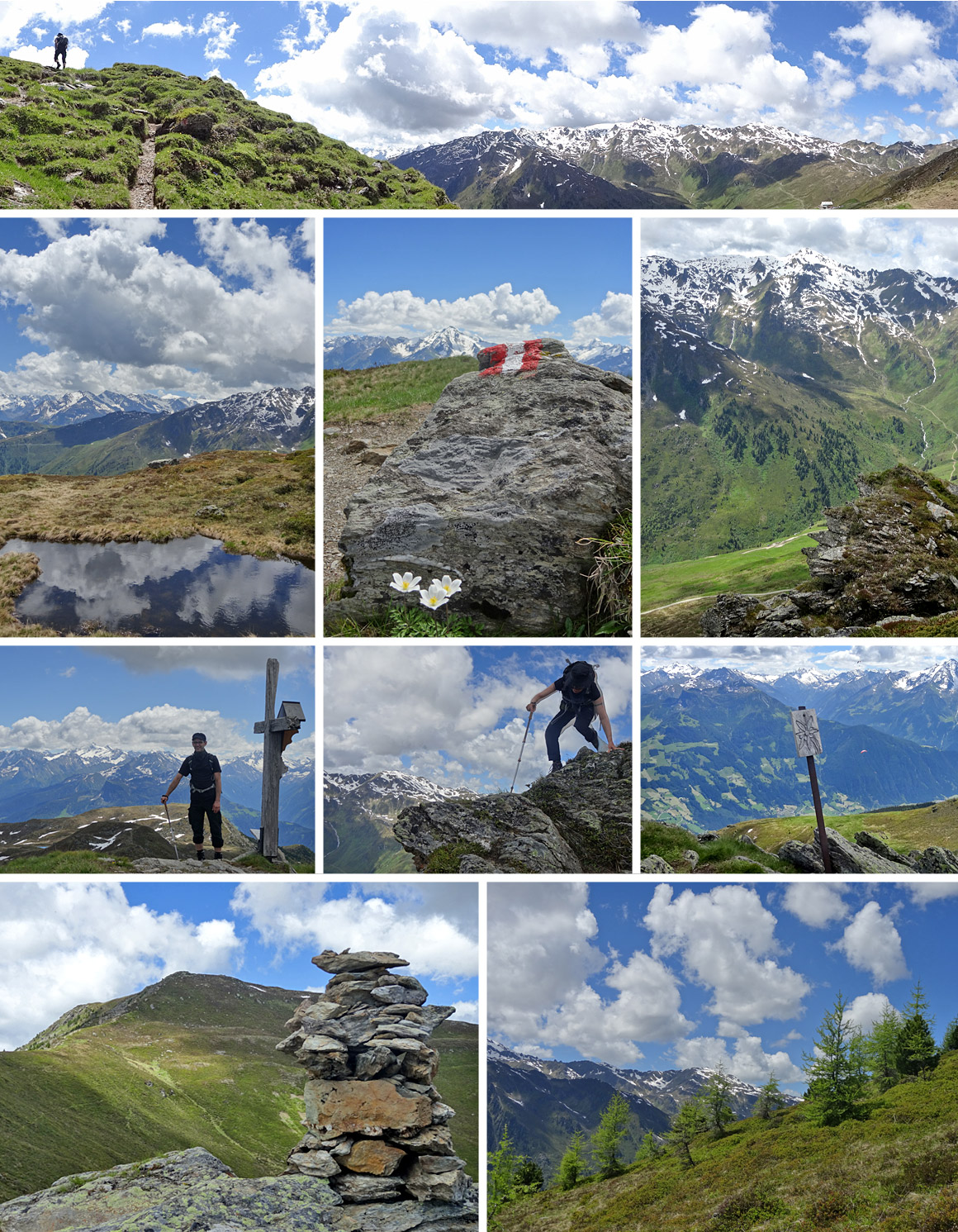 Auf dem Weg nach Mayrhofen über Doppelgipfel und Kämme