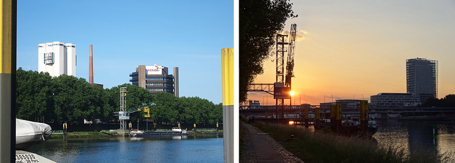 Das Werk an der Weser, Foto links: Anheuser-Busch InBev