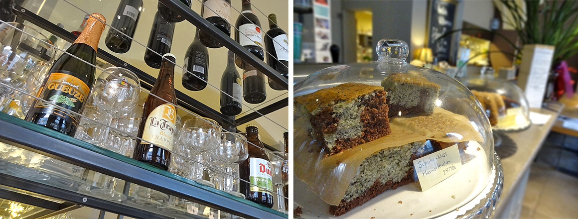 Hier gibt's auch Bierspezialitäten und Kuchen
