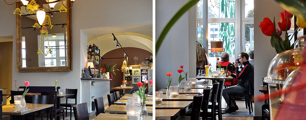 Blick vom und in den Wintergarten