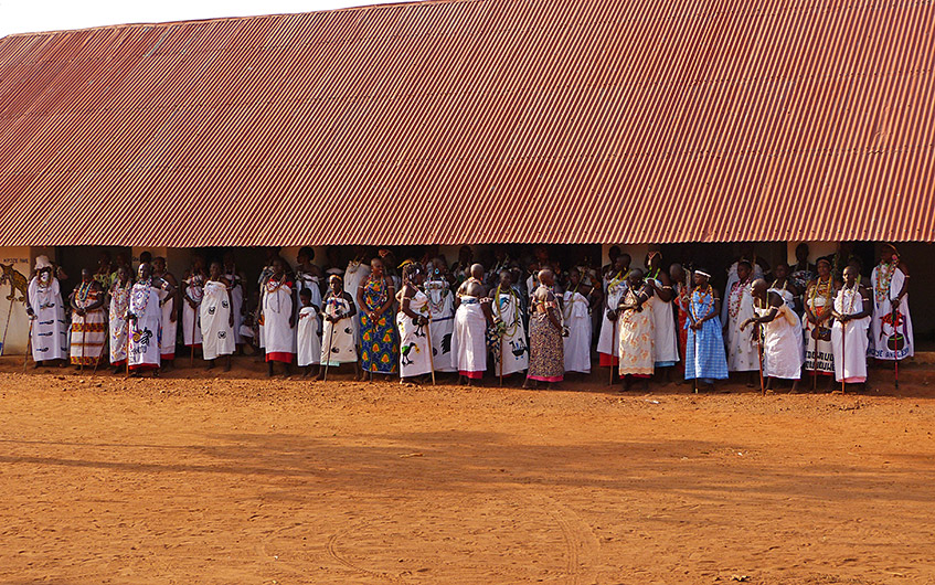 Seltene Zeremonie in Abomey