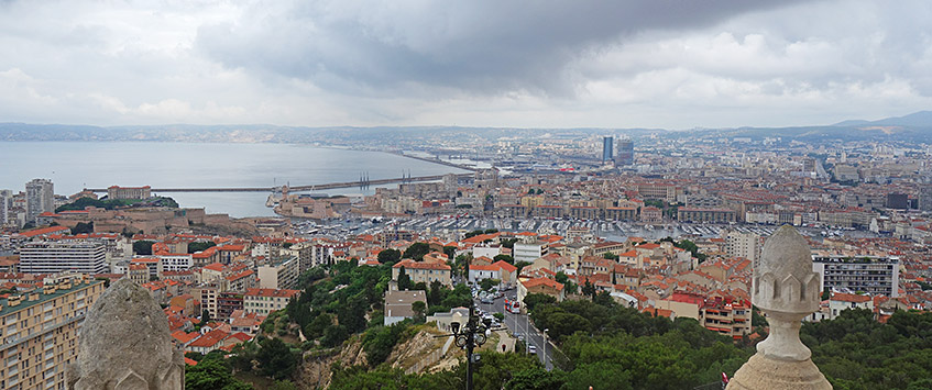 Marseille-Blick von der Kathedrale