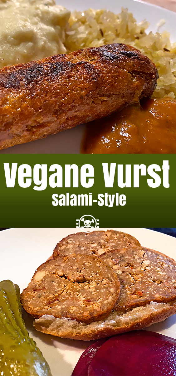 Vegane Vurst Salami-Style