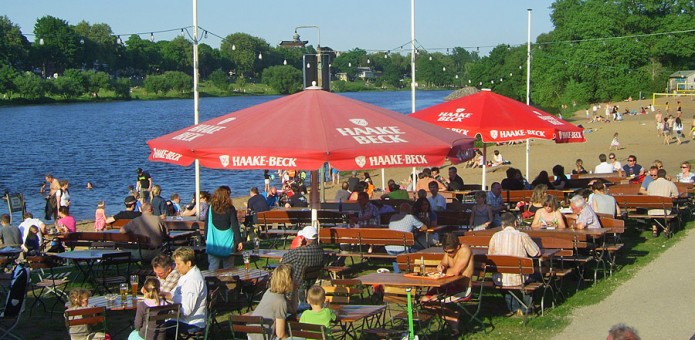 Biergärten an der Weser
