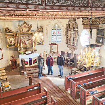 Innenaufnahme der Kirche in Oese